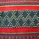 Beads on brocade