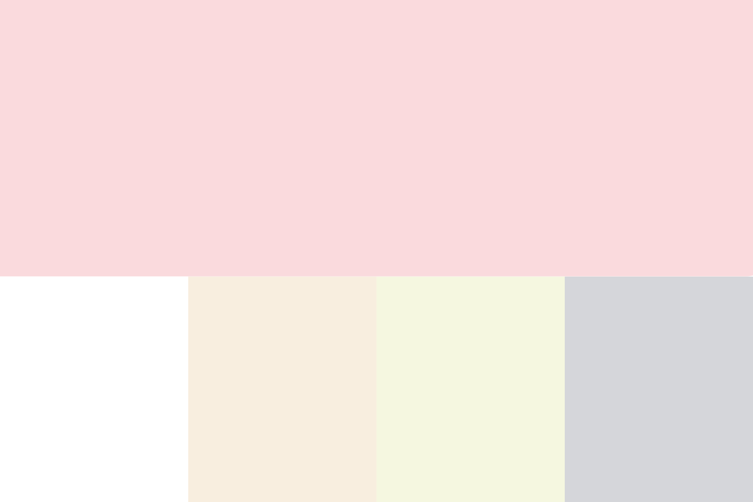 Bảng màu gồm hồng nhạt trắng kem và xám nhạt